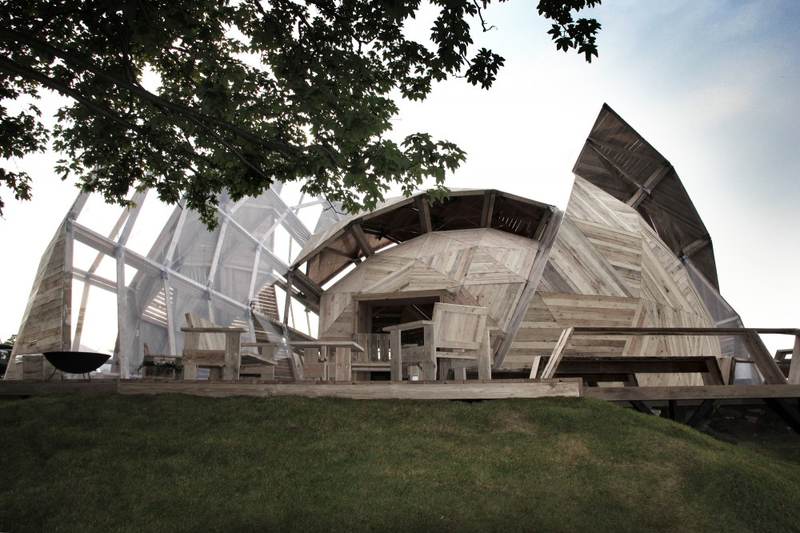 Illustration for article titled This Amazing Geodesic Dome Houses a Danish Political Throwdown